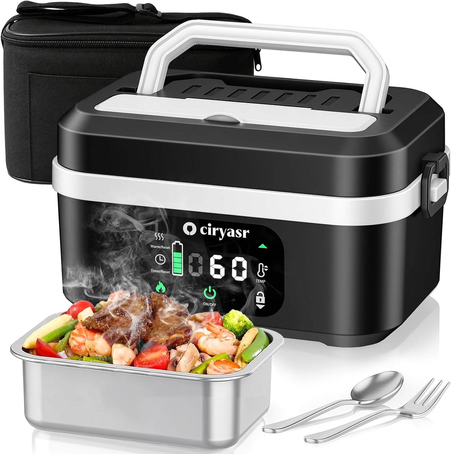 Battery Case Storage - Boîte à lunch électrique puissante, boîte