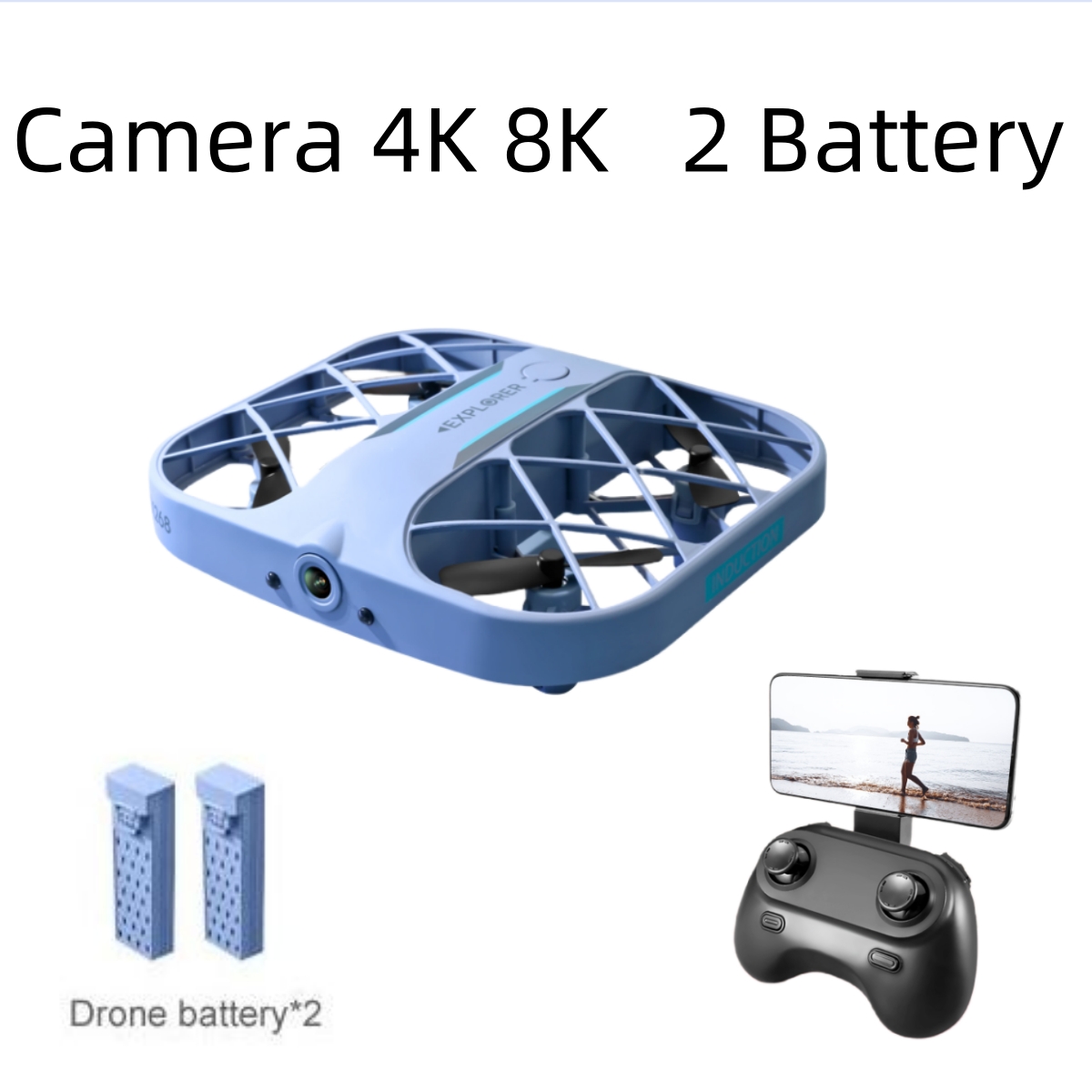 Battery Case Storage - Drone RC JJRC H107 FPV avec