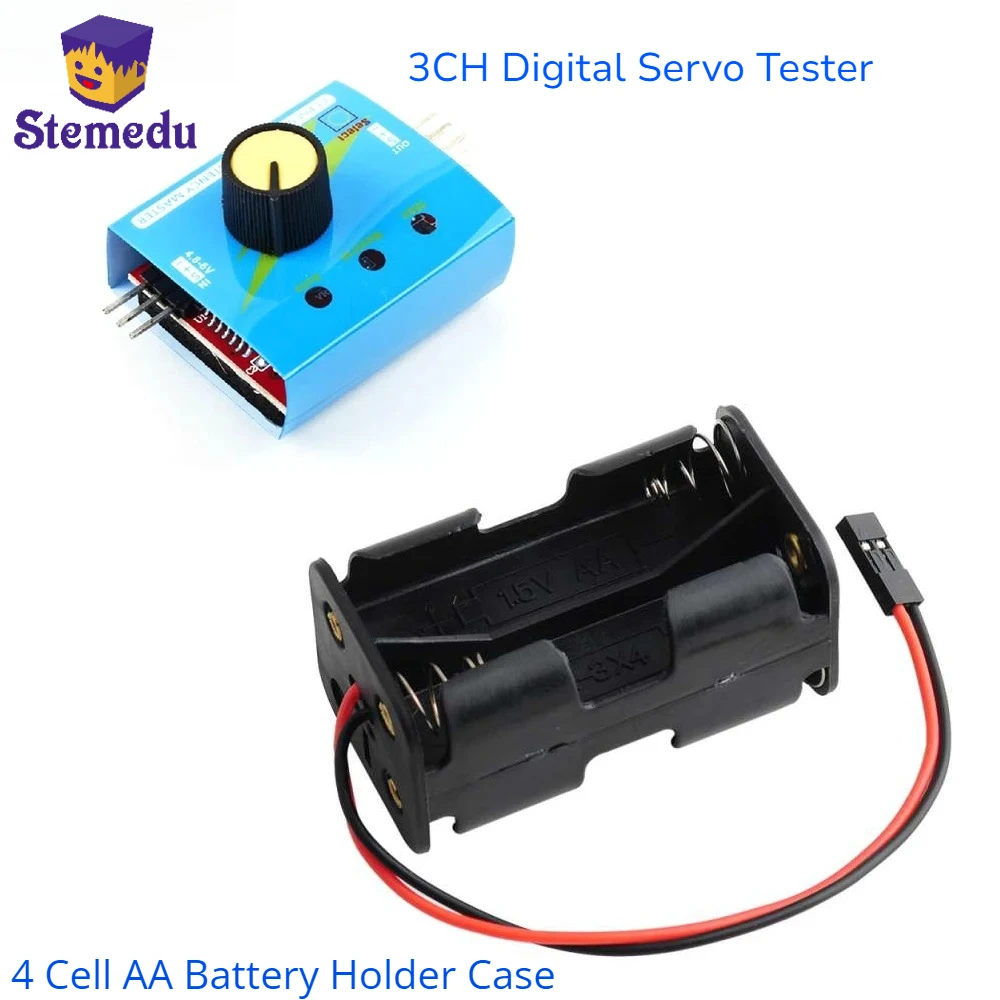 Testeur de servomoteur numériq - Battery Case Storage avis et prix