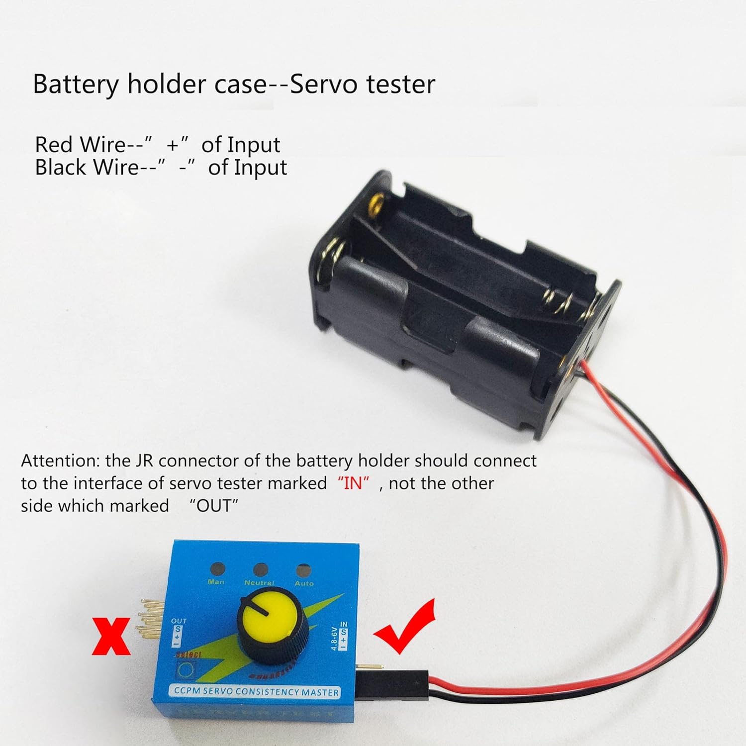 Testeur de servomoteur numériq - Battery Case Storage avis et prix